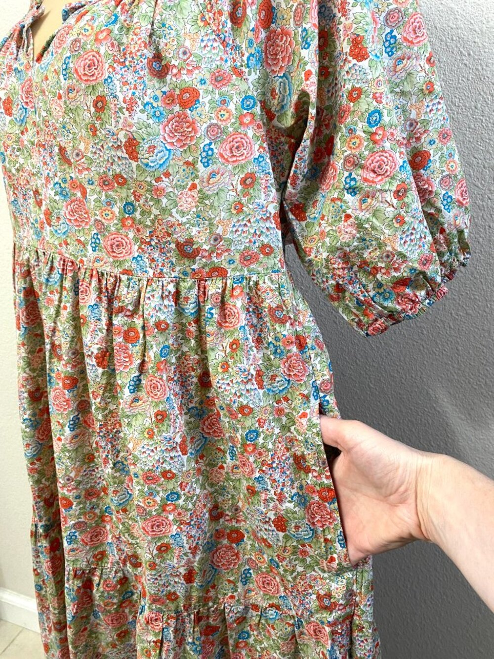 Roller Rabbit Liberty Fabric Agnese Floral Maxi Dress - Picture 7 of 11